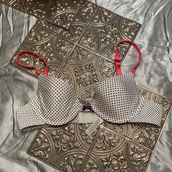 🌹Vassarette & Wonder Bra • Cute Push-up Bra Bundle Black and Polka Dot - Picture 7 of 10